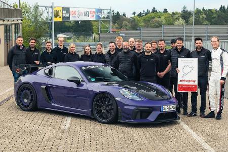 Porsche 718 Cayman GT4 RS mit Manthey Kit auf Nordschleife