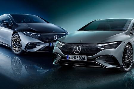 Mercedes EQE und EQS Collage