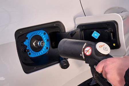 BMW iX5 Hydrogen, Wasserstoff Tankstutzen