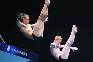 Barthel/Eikermann im Synchronfinale vom Turm Neunte
