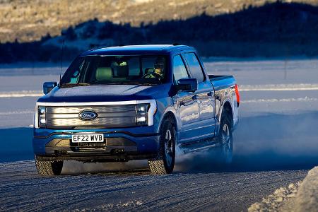 Ford F-150 Lightning Norwegen Schnee