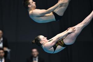 Rother/Lube zum Abschluss Siebte im Mixed-Synchronspringen