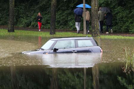 Überschwemmung in Stuttgart