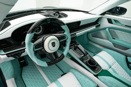 Mansory Porsche P9LM EVO 900 blaues Cockpit