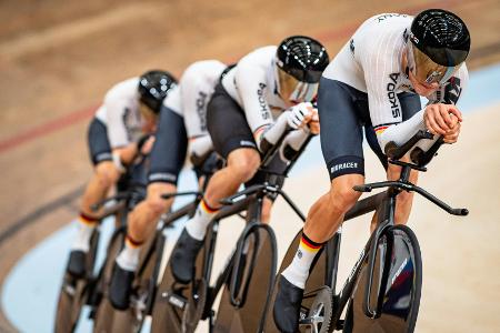 Bahnrad-WM: Männer-Vierer verpasst Medaille