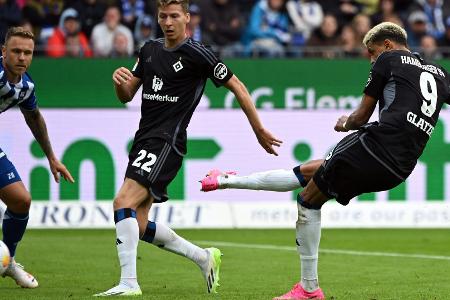 2:2 in Karlsruhe: Tore von Benes und Glatzel nicht genug 2:2 in Karlsruhe: Tore von Benes und Glatzel nicht genug