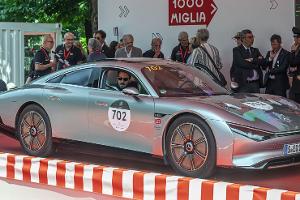 E-Reichweiten-König bei der Mille Miglia Green