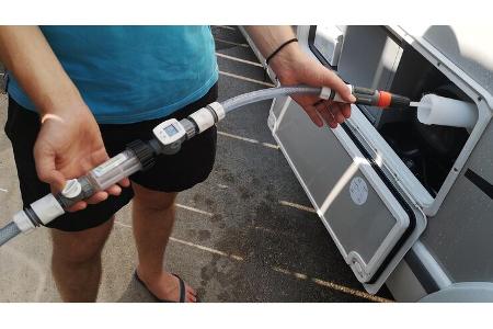 Frischwasser, Tanken, Einfüllstutzen