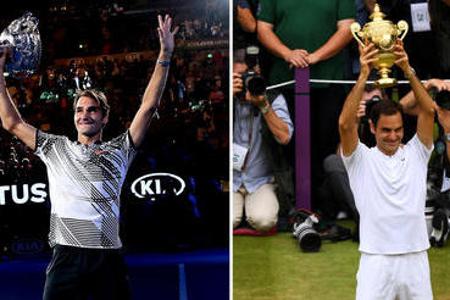 Back with a Bang - Nachdem er 2016 verletzt nur wenig spielen und seit 2012 keinen Grand Slam mehr gewinnen konnte, meldet sich Federer 2017 überragend zurück. Der Altstar schnappt sich den Australian-Open- und seinen achten Wimbledon-Titel. Bei den US Open reicht es fürs Viertelfinale.