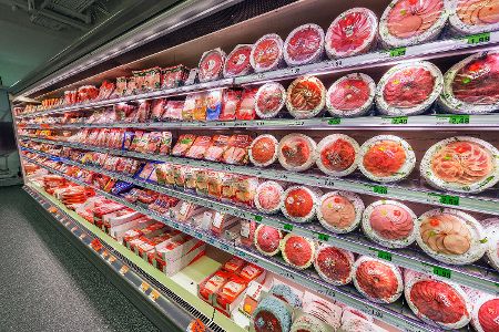 verpackten Wurstwaren