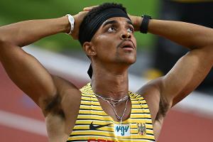 Abuaku im Finale über 400 m Hürden