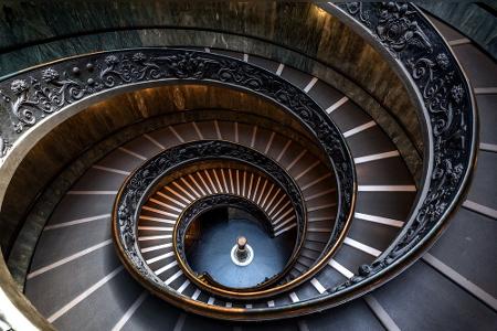 Spiraltreppe von Giuseppe Momo in den vatikanischen Museen
