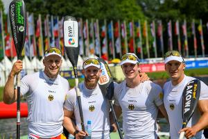 Rendschmidt und Co. holen WM-Gold im Vierer-Kajak