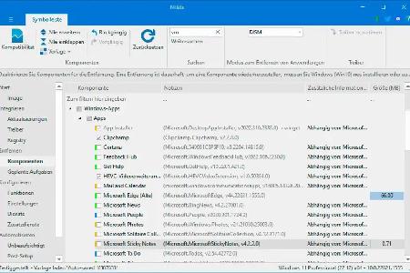 Komponenten bereinigen: Durch den Einsatz von NTlite können Sie beispielsweise Windows-Apps aus dem Installationsmedium entfernen. So werden sie bei einer Neuinstallation nicht auf die Festplatte übertragen.