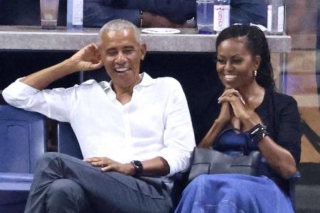 Hoher Besuch bei den US-Open: Die Obamas im Tennis-Fieber Hoher Besuch bei den US-Open: Die Obamas im Tennis-Fieber