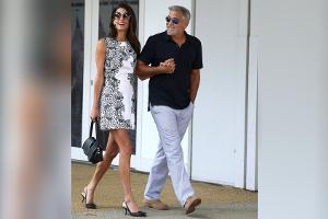 Amal und George Clooney: Stylisches Duo bei der Ankunft in Venedig