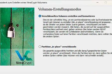 Wenn Sie externe USB-Festplatten verschlüsseln möchten, ist es ratsam, mithilfe von Veracrypt auf dem leeren Datenträger ein verschlüsseltes Laufwerk zu erstellen.
