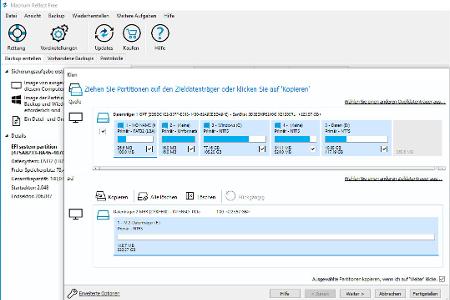 Die unkomplizierteste Methode, eine vollständige Windows-Installation auf einen anderen Computer zu übertragen, besteht darin, Image- oder Partitionierungstools wie beispielsweise Macrium Reflect zu verwenden.