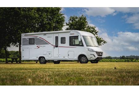Seitansicht, außen, Wohnmobil, Integriert