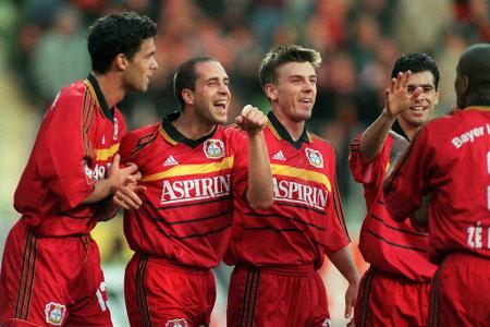 Platz 10: Bayer 04 Leverkusen - 2357 Punkte - Spiele: 1502 | Siege: 651 | Unentschieden: 404 | Niederlagen: 447 | Tore: 2548:2009 (+539)