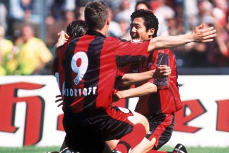 Platz 8: Eintracht Frankurt - 2492 Punkte - Spiele: 1834 | Siege: 674 | Unentschieden: 472 | Niederlagen: 688 | Tore: 2880:2835 (+45)