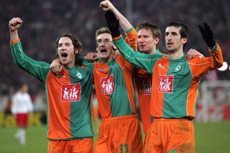 Platz 3: SV Werder Bremen - 2922 Punkte - Spiele: 1970 | Siege: 810 | Unentschieden: 492 | Niederlagen: 668 | Tore: 3261:2904 (+357)