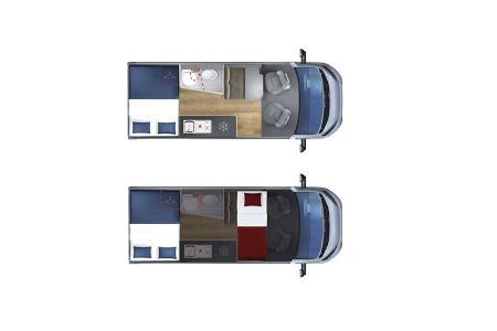 Giottiline Giottivan 60FT Grundriss