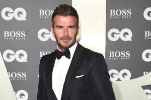 David Beckham überrascht Marc Anthony auf dem Walk of Fame