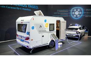 Leichtbau-Wohnwagen für Elektroautos