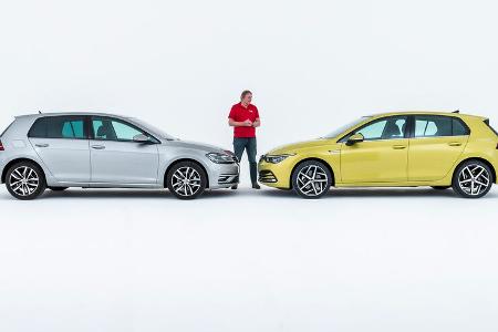 VW Golf, vergleich alt neu