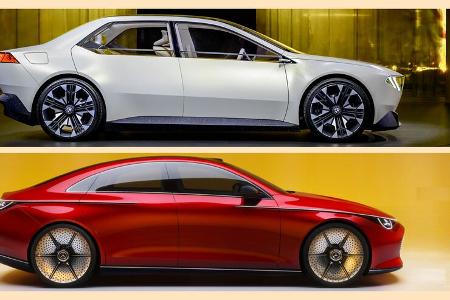 BMW Vision Neue Klasse plus Mercedes Concept CLA 