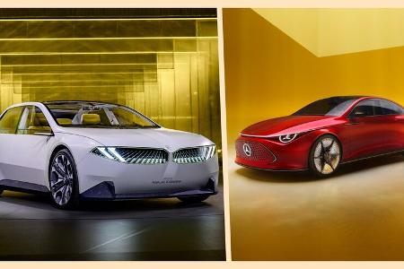 BMW Vision Neue Klasse plus Mercedes Concept CLA 