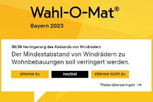 Wahlomat zur Landtagswahl 2023 in Bayern