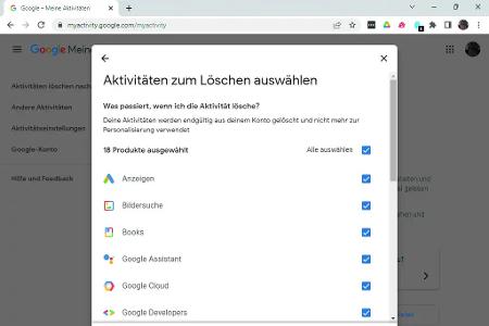 Google sammelt eine Menge Daten über Sie. In den Einstellungen Ihres Kontos lässt sich diese Sammelwut begrenzen und alte Einträge löschen.