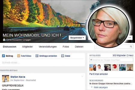 „Mein Wohnmobil und ich – wir reisen allein“ ist eine Gruppe für alleinreisende Frauen und Männer.