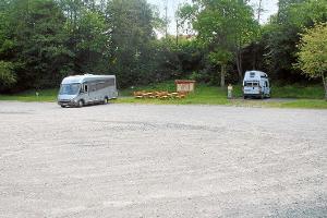 Stellplatz am Wanderparkplatz