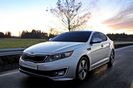 Kia Optima Hybrid, Frontansicht, rechts