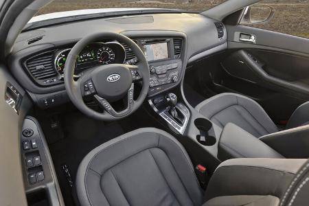 Kia Optima Hybrid, Cockpit, leer