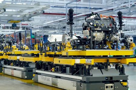 Fiat 500 e Werk Mirafiori Turin Fabrik Autofabrik