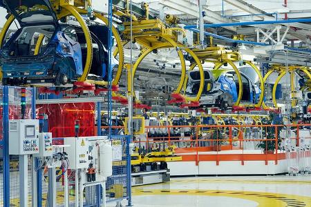 Fiat 500 e Werk Mirafiori Turin Fabrik Autofabrik