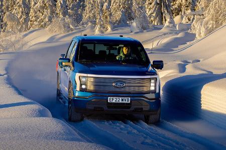 Ford F-150 Lightning Norwegen Schnee