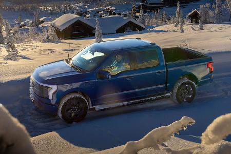 Ford F-150 Lightning Norwegen Schnee