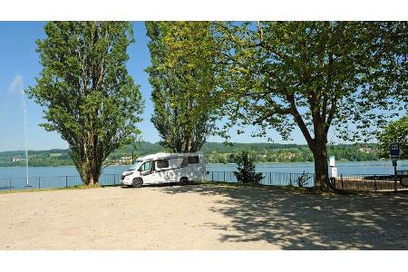 Schweizer Bodenseeregion - Stellplatz am See