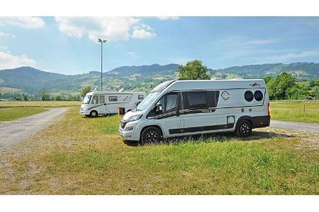 Schweizer Bodenseeregion - Stellplatz Allmend Rheintal