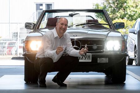 Mercedes-Benz R 107 H4 LED Philips, Burkhard Böttcher, Referent Fahrzeugtechnik, ADAC Test und Technik