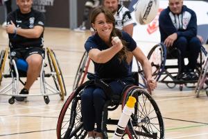 Prinzessin Kate: Voller Einsatz bei royalem Rollstuhl-Rugby