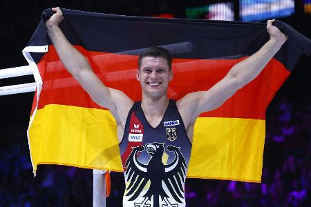 Kunstturner Dauser gewinnt Barren-Gold bei WM in Antwerpen Kunstturner Dauser gewinnt Barren-Gold bei WM in Antwerpen
