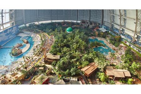 Schwimmbecken, Garten, Indoor-Wasserwelt, Badeparadies, Kuppel