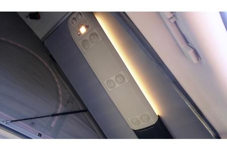 Licht, Aufstelldach von innen
