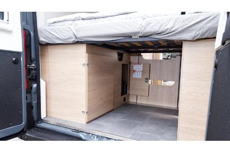  Heck, Stauraum, Mooveo Light Van 60 DB, unter Bett